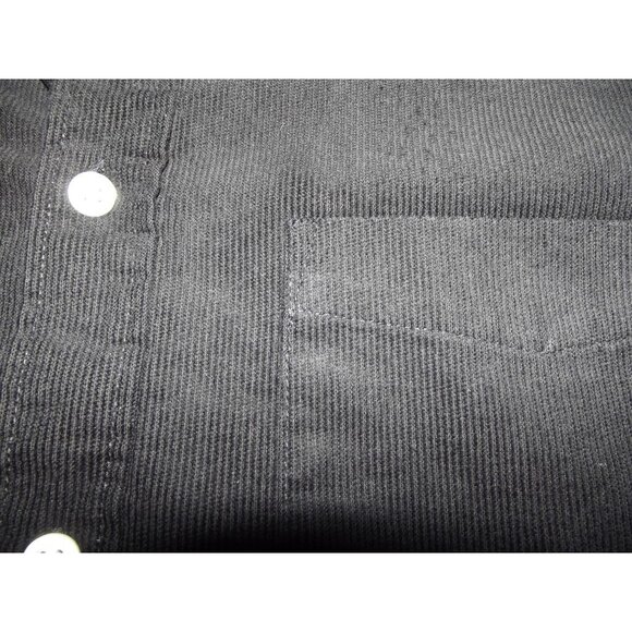 H&M Shirt Mens Size Small Regular Fit Black Corduroy Button Down Collar - Picture 4 of 11